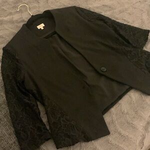 Black lace blazer size S